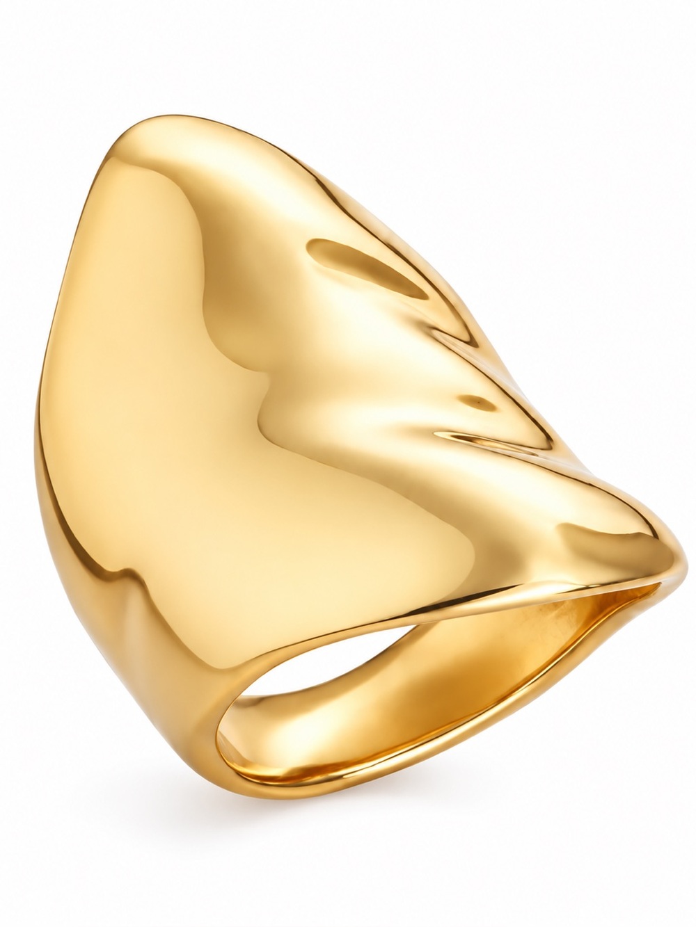 Kendra Scott Holland Cocktail Ring In Vintage Gold. Size 6
